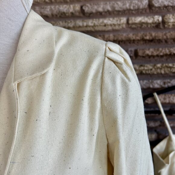 Vintage 70s Raw Silk Outfit Pleated Culottes, Shell and Jacket Handmade - Picture 4 of 12